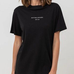BRAND NEW Rhythm. Classic Brand Tee - New W/ Tags, Black, Size Small